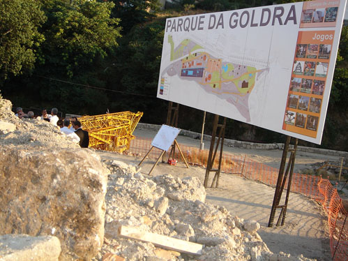As obras no Parque de Goldra esto paradas desde o final de Julho