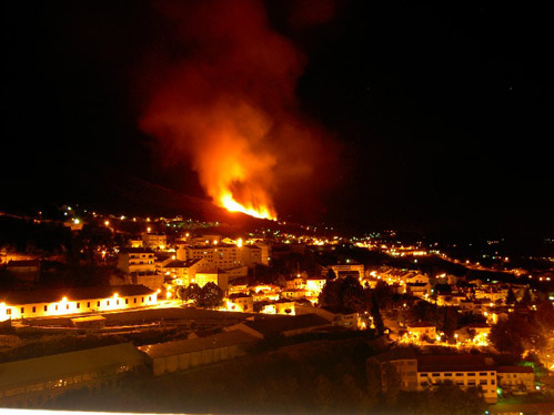 Incndio na Vila do Carvalho