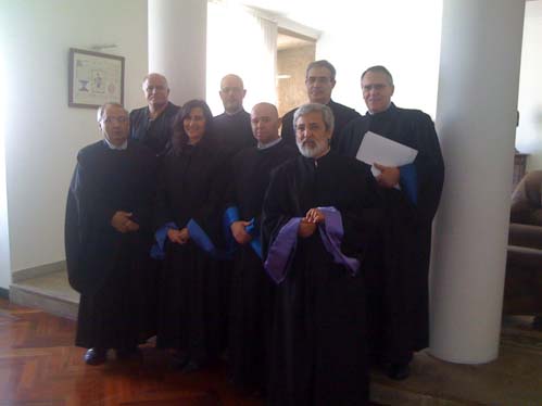 Joaquim Paulo Serra e os membros do jri