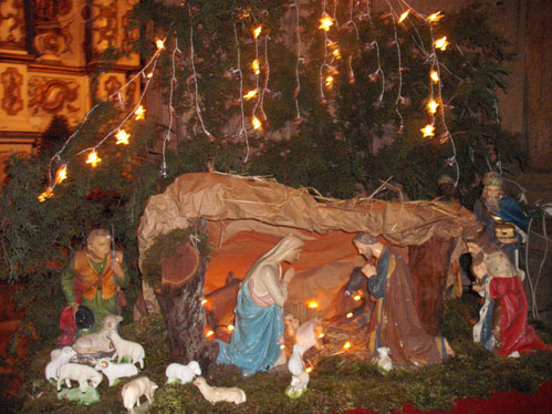 Prespio de Natal na Igreja Matriz de Almendra