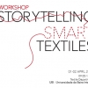 Cartaz do workshop "Storytelling Smart Textiles"
