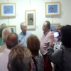 Joaquim Antunes comenta o trabalho para os visitantes - Foto: Heverton Harieno