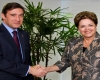 Passos Coelho durante o encontro com Dilma Rousseff.