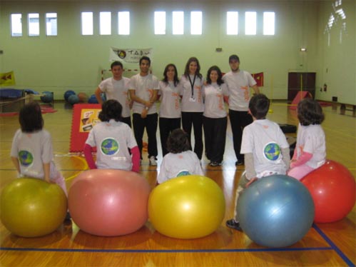 O grupo de crianças participou em diversas actividades na UBI