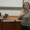 Violeta S. Rotărescu durante a aula aberta que ministrou na UBI