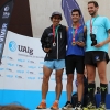 Filipe Franqueiro (ao centro) foi o grande vencedor da prova de Trail, que decorreu em Faro