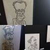 Exposição de José Freire - alguns dos Presidentes da República representados em azulejo alicatado